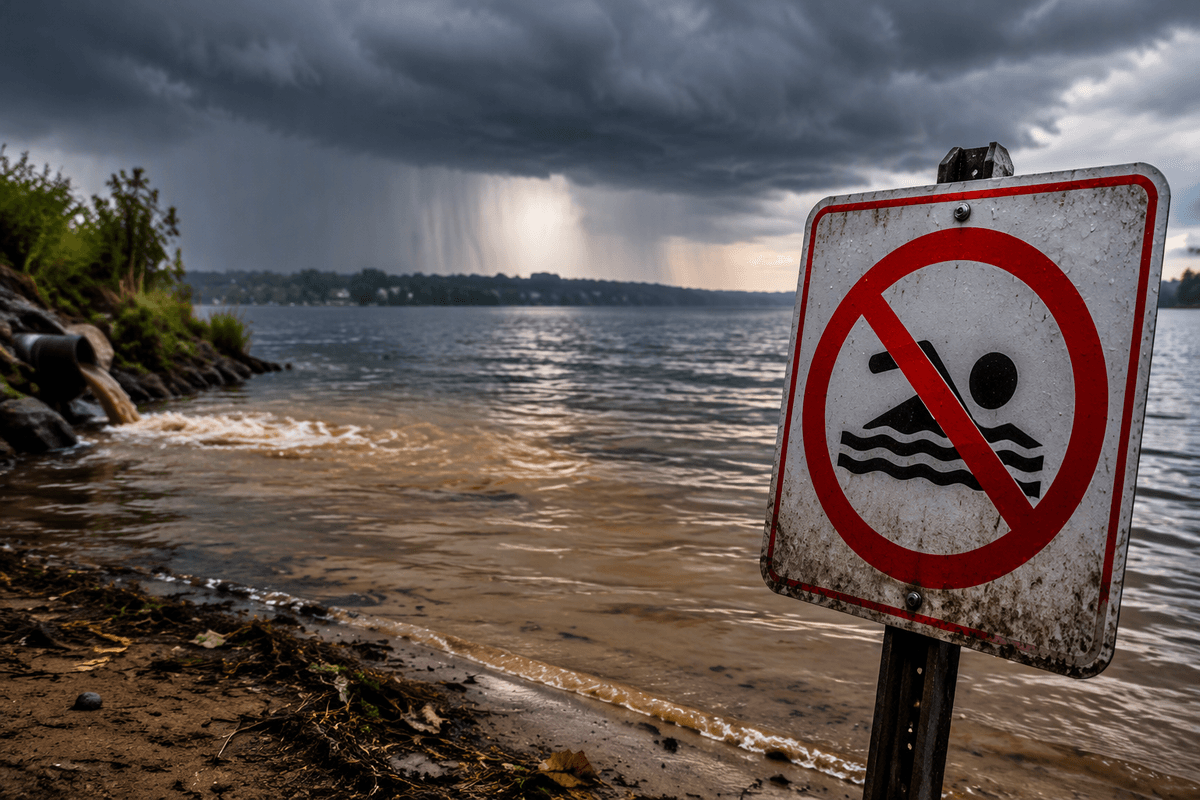 A Doctor Explains the Risks of Swimming After Heavy Rain